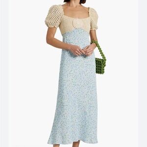 Rixo Sardinia maxi dress size US 6 like new